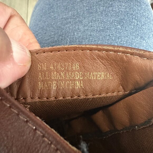 Brown Ankle Booties Size 8 With Side Zipper & Buckle Detail - Picture 3 of 10